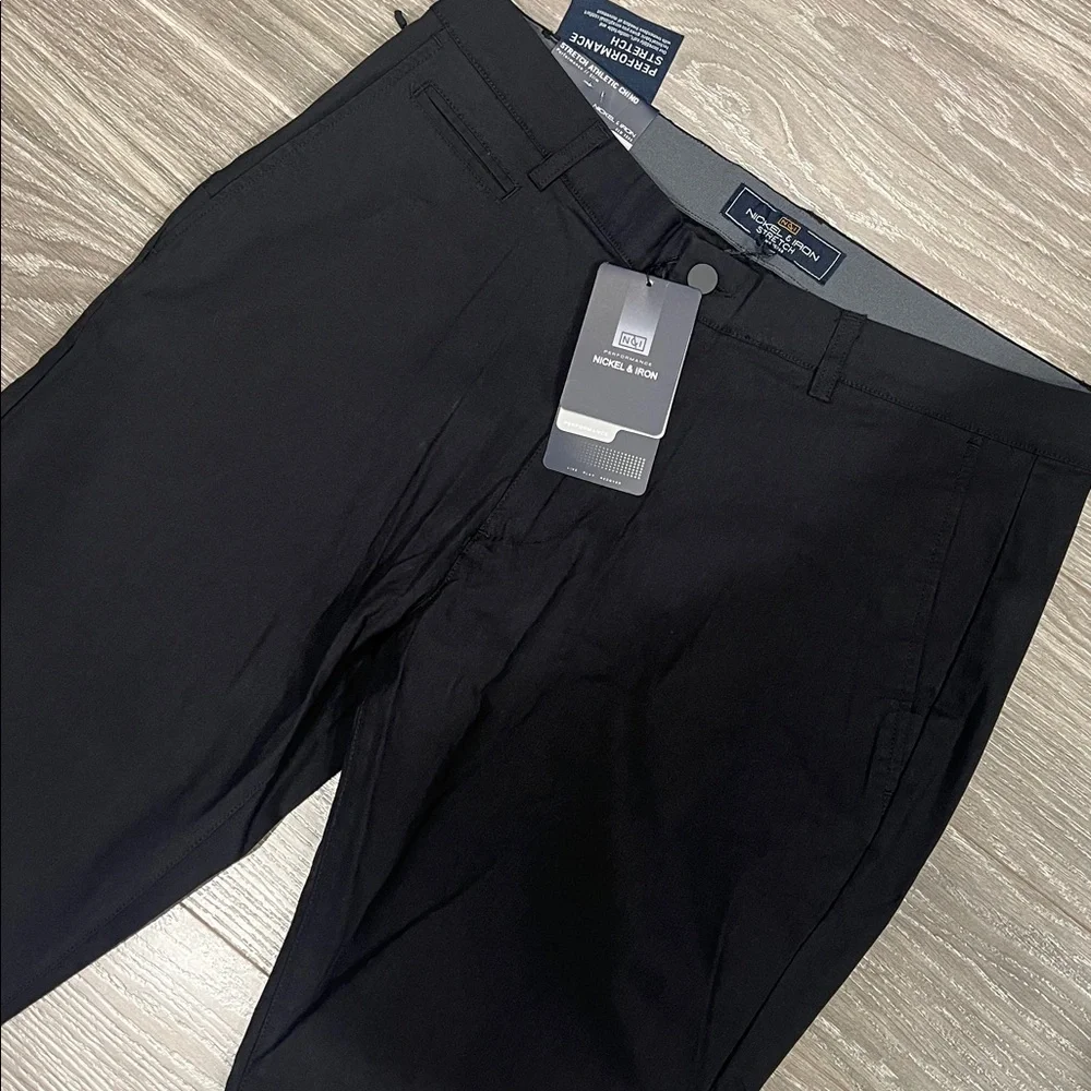 Men's Black Pants Nickel And Iron